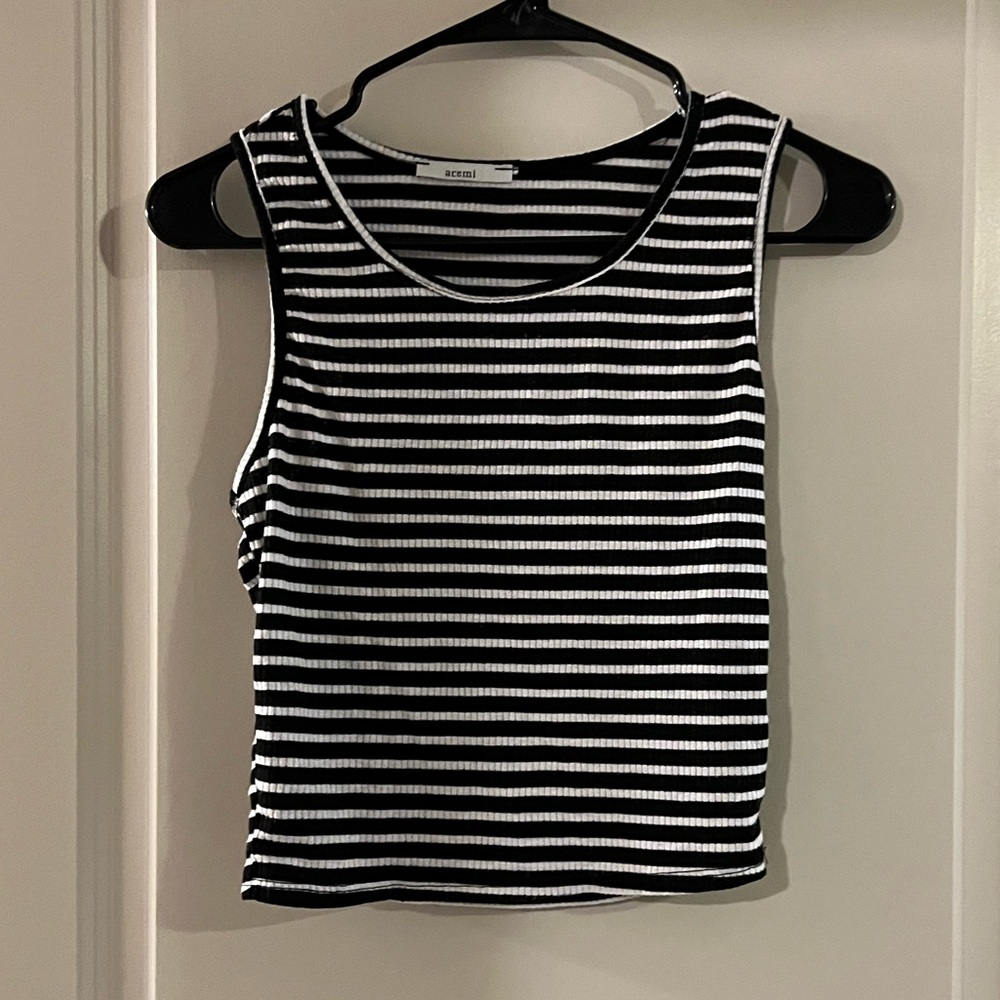 Striped crop top